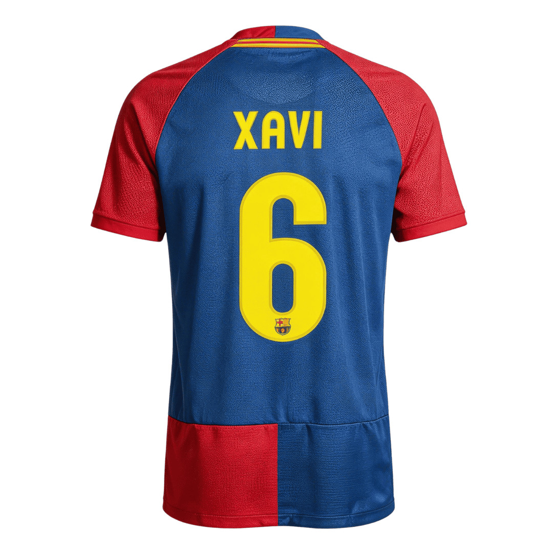 Retro Soccer Jersey XAVI #6 Barcelona Home 2008/09 - UCL Final - UCL - gogoalshop