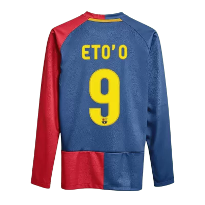 Retro Soccer Jersey ETO'O #9 Barcelona Home Long Sleeve 2008/09 - UCL Final - UCL - gogoalshop