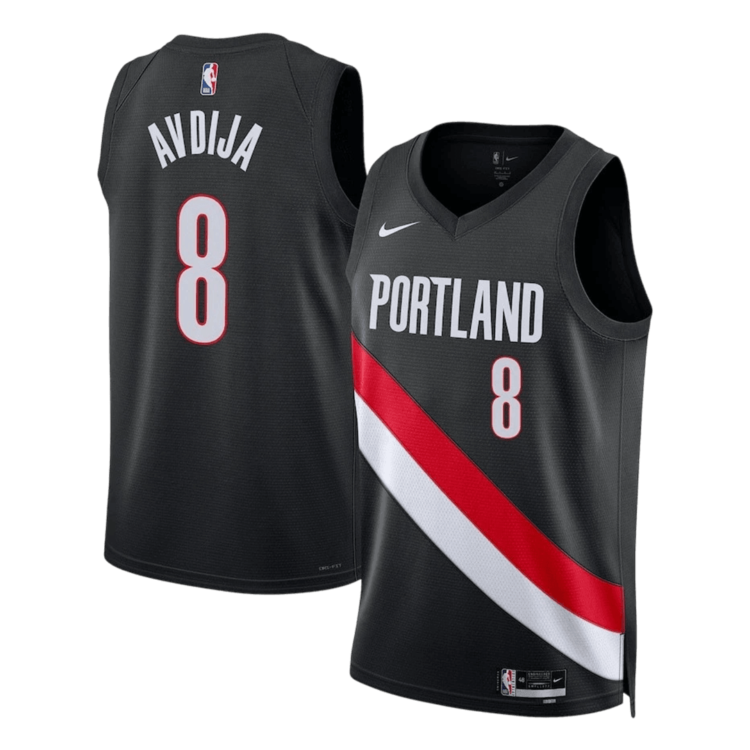 AVDIJA #8 Portland Trail Blazers Swingman NBA Jersey 2025/26 - Icon Edition - gogoalshop