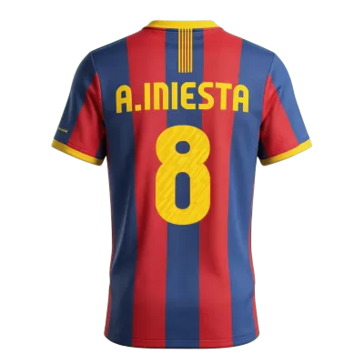 Retro Soccer Jersey A.INIESTA #8 Barcelona Home 2010/11 - gogoalshop