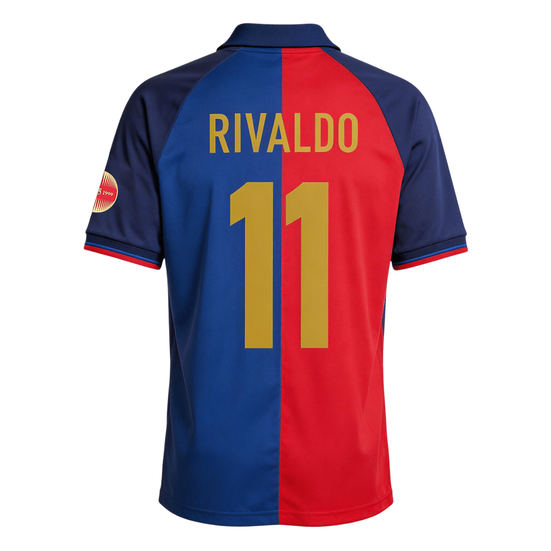 Retro Soccer Jersey RIVALDO #11 Barcelona Home 1999/00 - gogoalshop