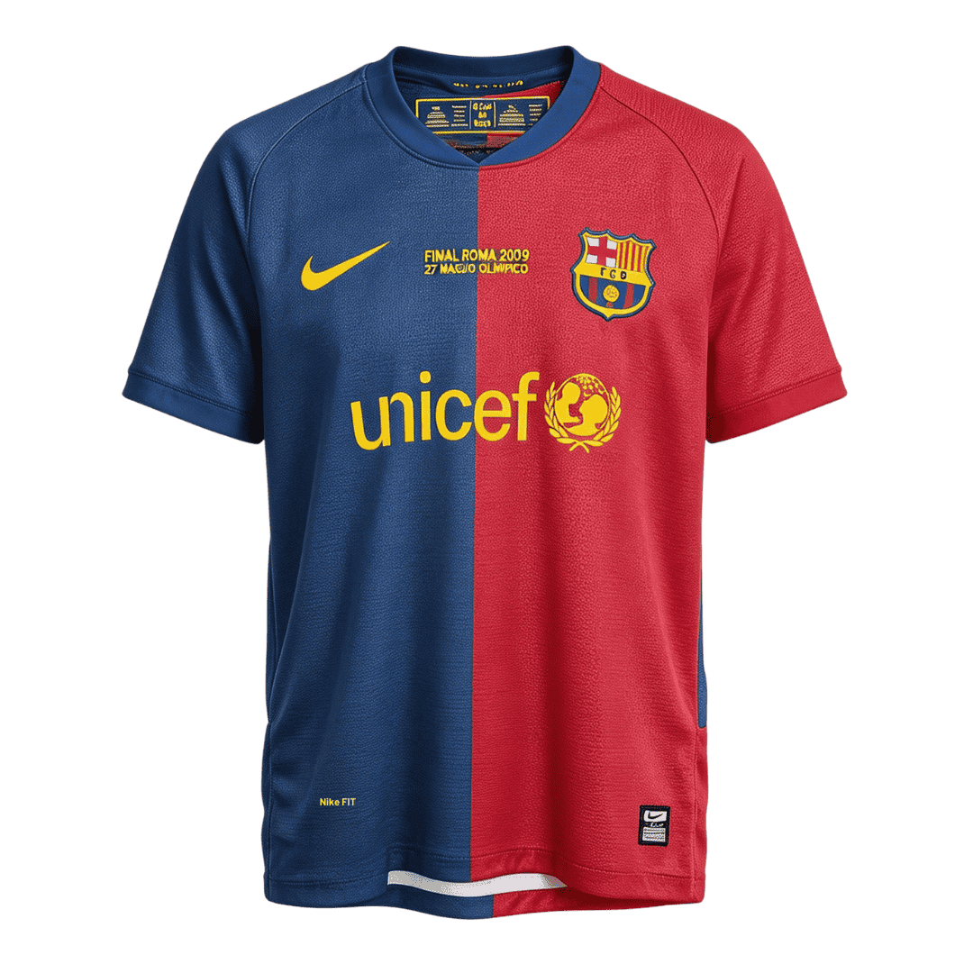 Retro Soccer Jersey A.INIESTA #8 Barcelona Home 2008/09 - UCL Final - UCL - gogoalshop