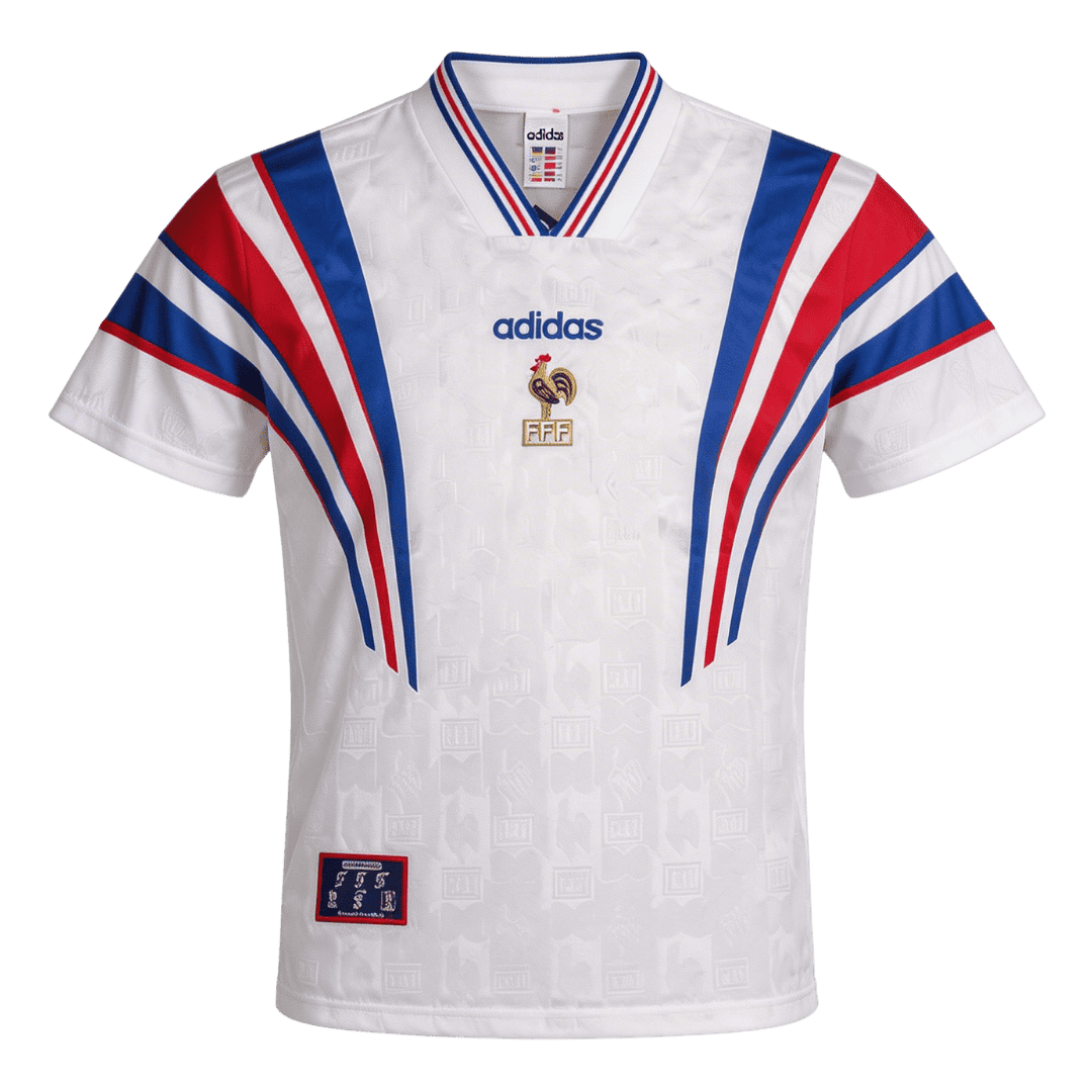 Vintage Soccer Jersey France Away 1996 | Gogoalshop