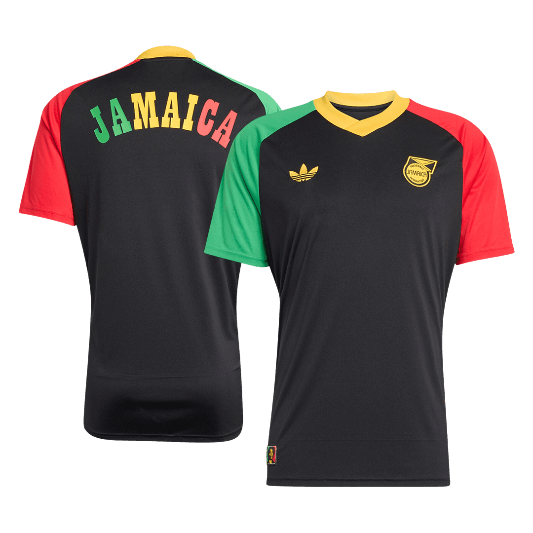 Jamaica Pre-Match Soccer Jersey World Cup 2026 Black - gogoalshop