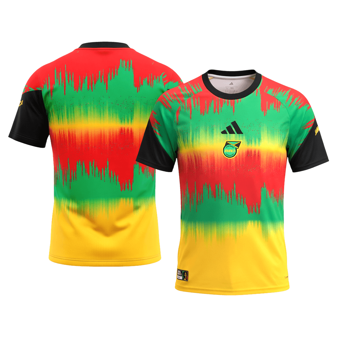 Jamaica Pre-Match Soccer Jersey World Cup 2026 Colorful - gogoalshop