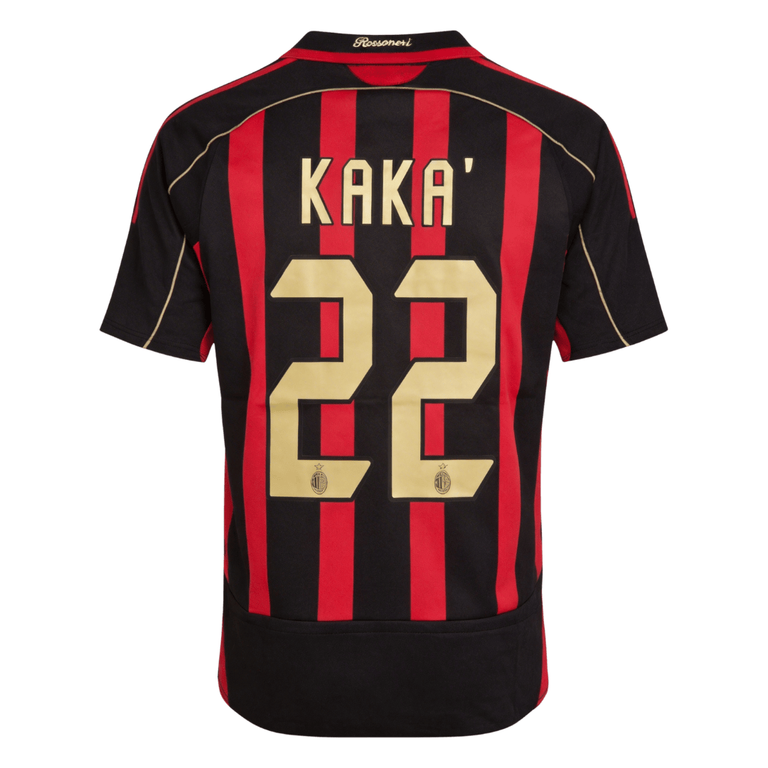 Vintage Soccer Jersey KAKA' #22 AC Milan Home 2006/07 | Gogoalshop