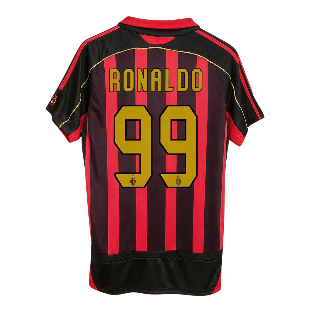 Retro Soccer Jersey RONALDO #99 AC Milan Home 2006/07 - gogoalshop