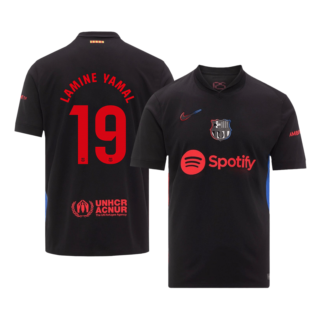 LAMINE YAMAL #19 Barcelona Away Soccer Jersey - gogoalshop