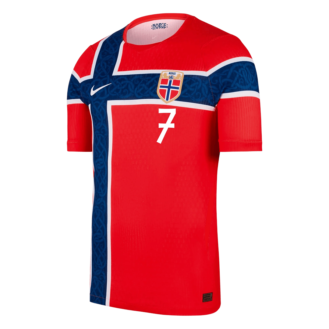 SØRLOTH #7 Norway Home Player Version Jersey World Cup 2026 - gogoalshop