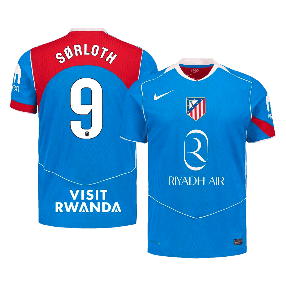 SØRLOTH #9 Atletico Madrid Third Away Player Version Jersey 2025/26 - gogoalshop