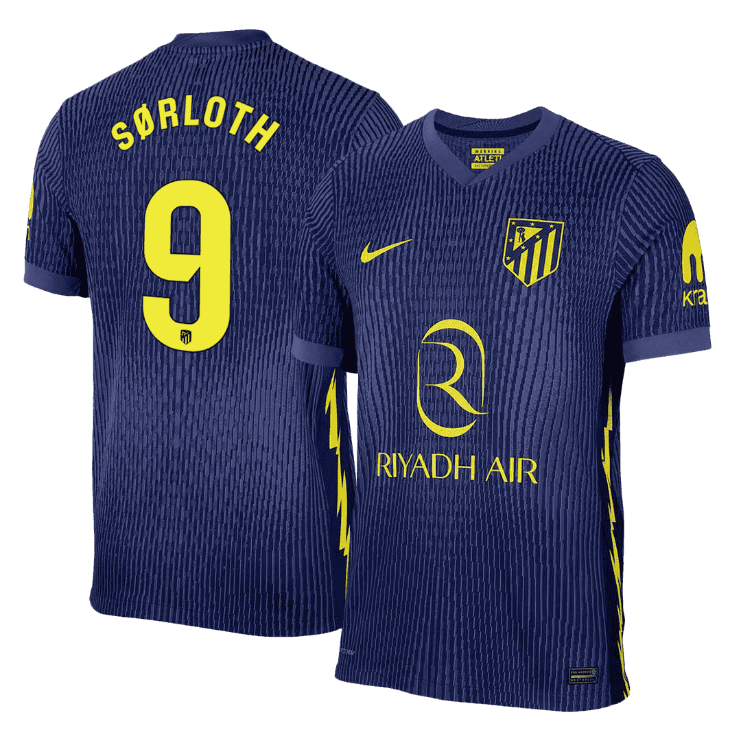 SØRLOTH #9 Atletico Madrid Away Player Version Jersey 2025/26 - gogoalshop