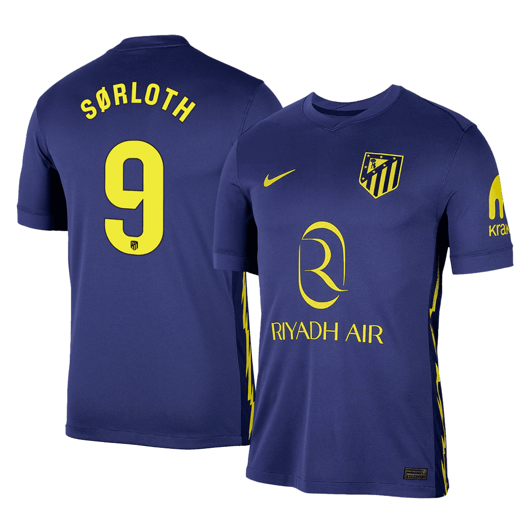 SØRLOTH #9 Atletico Madrid Away Soccer Jersey 2025/26 - gogoalshop