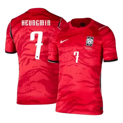 HEUNGMIN #7 South Korea Home Soccer Jersey World Cup 2026 - gogoalshop