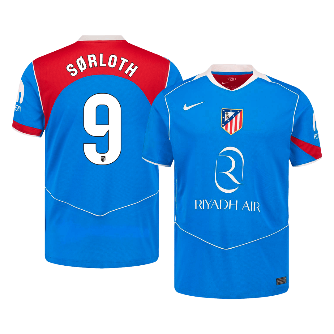 SØRLOTH #9 Atletico Madrid Third Away Soccer Jersey 2025/26 - gogoalshop