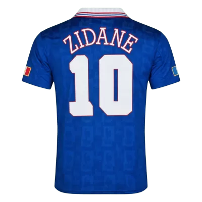 Retro Jersey Zidane #10 France Home Euro Cup 1996 - gogoalshop