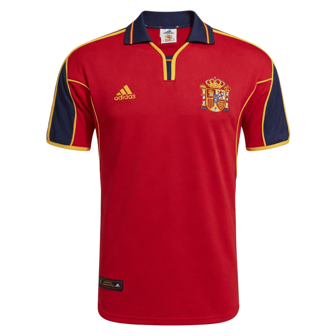 Retro Soccer Jersey Spain Home Euro Cup 2000 - gogoalshop