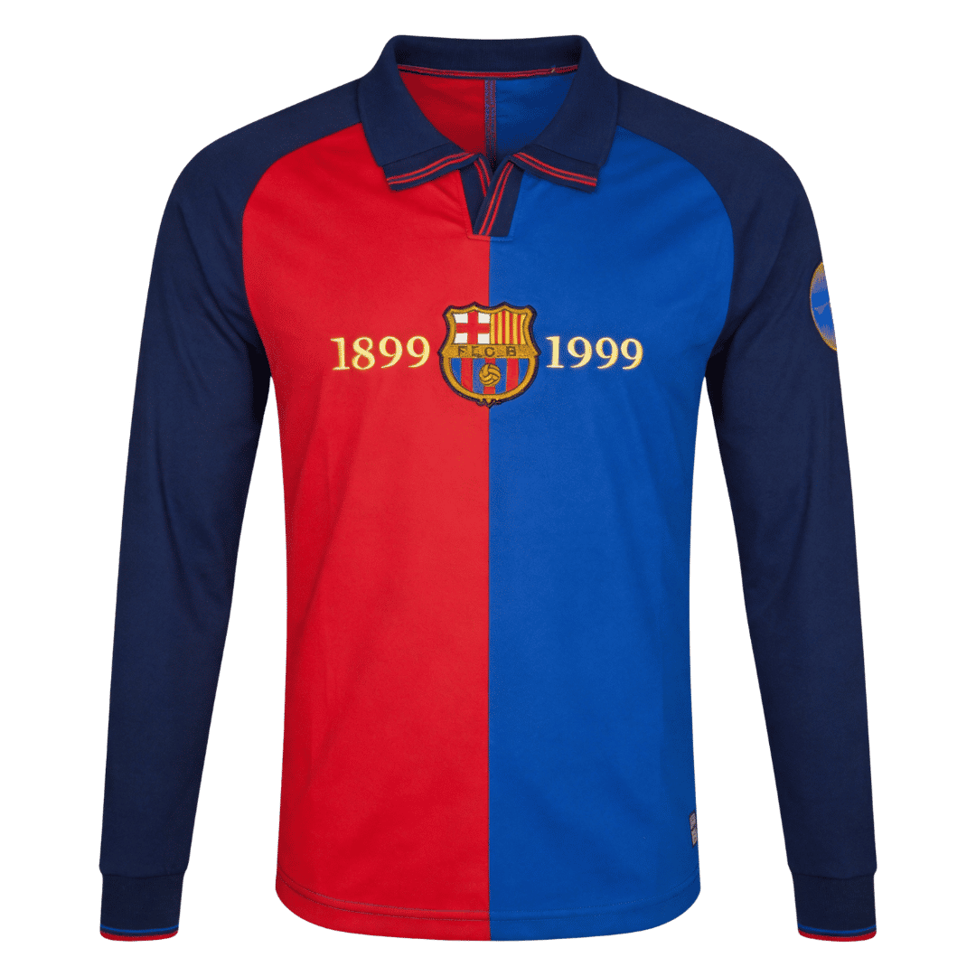 Retro Jersey Barcelona Home Long Sleeve 1999/00 - gogoalshop