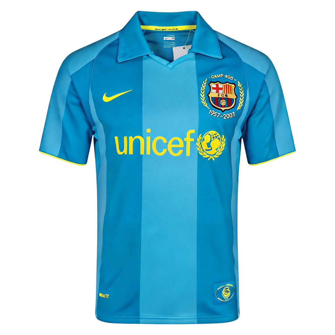 Retro Soccer Jersey Barcelona Away 2007/08 - gogoalshop