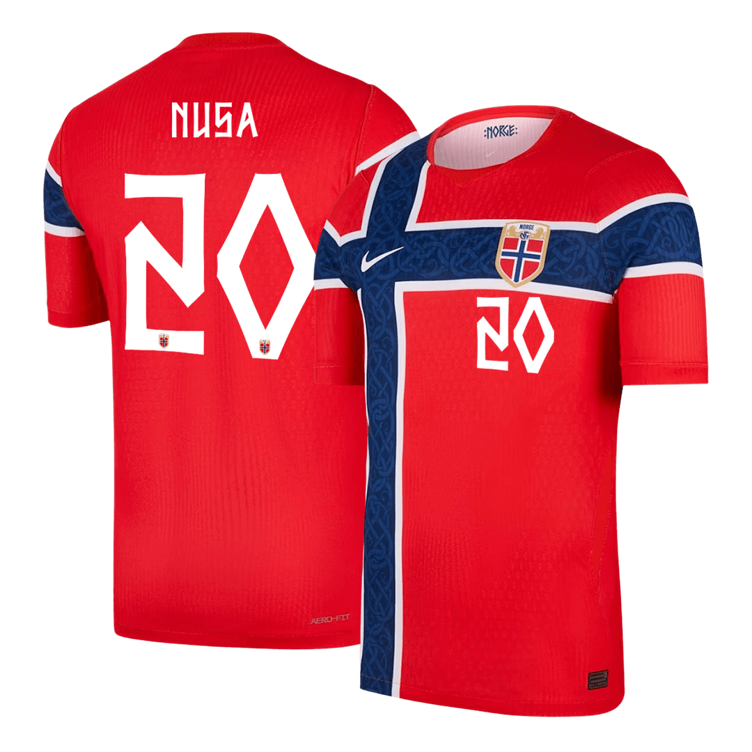 NUSA #20 Norway Home Player Version Jersey World Cup 2026 | Gogoalshop
