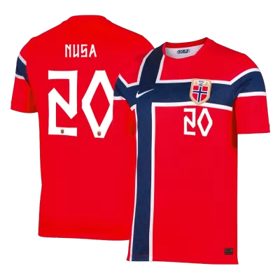 NUSA #20 Norway Home Soccer Jersey World Cup 2026 - gogoalshop
