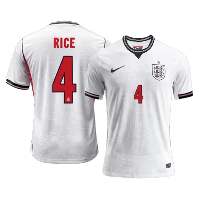 RICE #4 England Home Player Version Jersey World Cup 2026 - gogoalshop