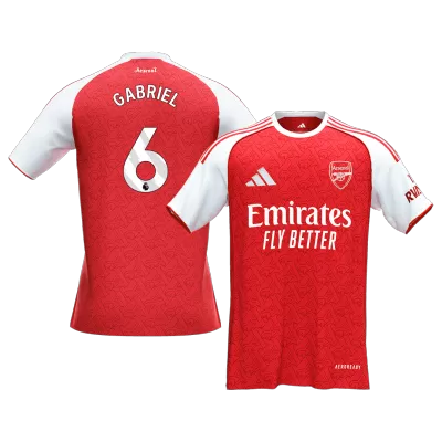 GABRIEL #6 Arsenal Home Soccer Jersey 2025/26 - gogoalshop