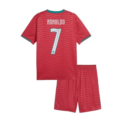 RONALDO #7 Portugal Home World Cup Kids Soccer Jerseys Kit 2026 - gogoalshop