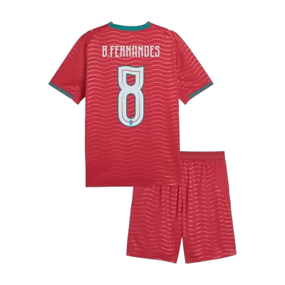 B. FERNANDES #8 Portugal Home World Cup Kids Soccer Jerseys Kit 2026 - gogoalshop