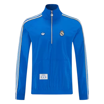 Real Madrid Windbreaker Jacket 2026 - Blue - gogoalshop