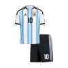 MESSI #10 Argentina Home World Cup Kids Soccer Jerseys Kit 2026 - gogoalshop