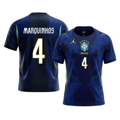 MARQUINHOS #4 Brazil Away Soccer Jersey World Cup 2026 - gogoalshop
