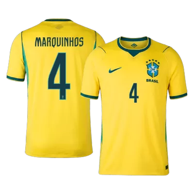 MARQUINHOS #4 Brazil Home Soccer Jersey World Cup 2026 - gogoalshop