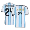 E. FERNÁNDEZ #24 Argentina Home Player Version Jersey World Cup 2026 - gogoalshop