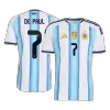 DE PAUL #7 Argentina Home Player Version Jersey World Cup 2026 - gogoalshop