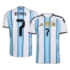 DE PAUL #7 Argentina Home Soccer Jersey 2026 - gogoalshop