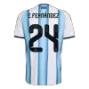 E. FERNÁNDEZ #24 Argentina Home Soccer Jersey 2026 - gogoalshop