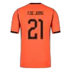 F.DE JONG #21 Netherlands Home Player Version Jersey World Cup 2026 - gogoalshop