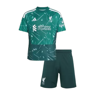 Liverpool Goalkeeper Kids Soccer Jerseys Kit 2026/27 Green - gogoalshop