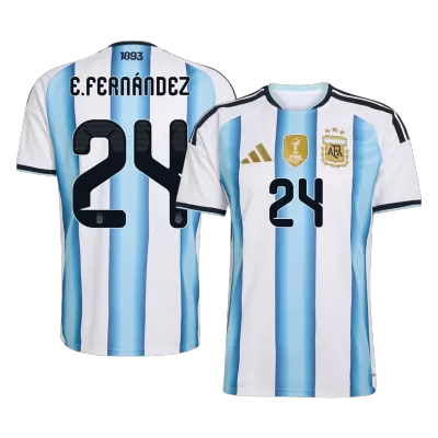 E. FERNÁNDEZ #24 Argentina Home Soccer Jersey 2026 - gogoalshop