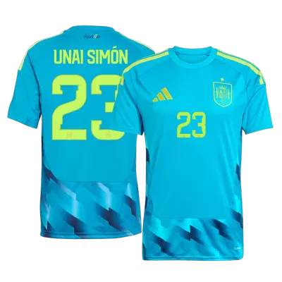UNAI SIMÓN #23 Spain Goalkeeper Soccer Jersey World Cup 2026 Blue - gogoalshop