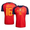 RODRIGO #16 Spain Champion Edition Home Soccer Jersey World Cup 2026 - gogoalshop