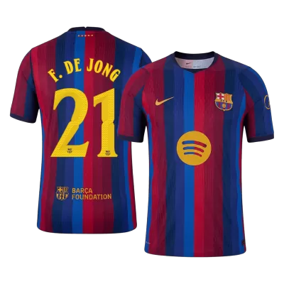 F. DE JONG #21 Barcelona Home Player Version Jersey 2026/27 - UCL - gogoalshop