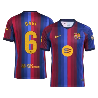 GAVI #6 Barcelona Home Soccer Jersey 2026/27 - gogoalshop