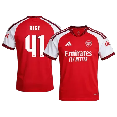 RICE #41 Arsenal Home Soccer Jersey 2026/27 -UCL - gogoalshop