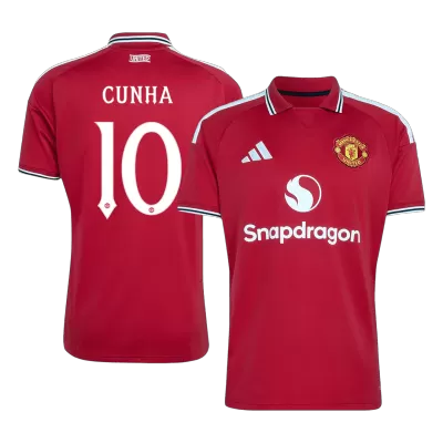 CUNHA #10 Manchester United Home Soccer Jersey 2026/27 -UCL - gogoalshop