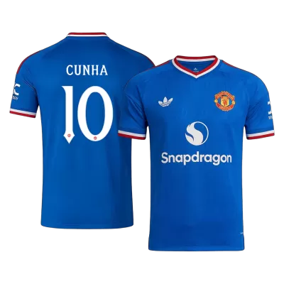 CUNHA #10 Manchester United Away Soccer Jersey 2026/27 -UCL - gogoalshop