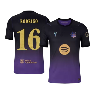RODRIGO #16 Barcelona Away x Kobe Bryant Player Version Jersey 2026/27 - UCL - gogoalshop