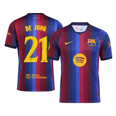 DE JONG #21 Barcelona Home Soccer Jersey 2026/27 -UCL - gogoalshop
