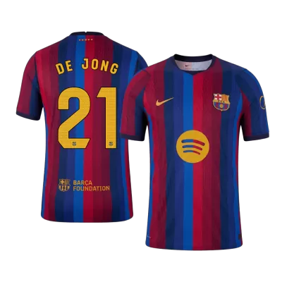 DE JONG #21 Barcelona Home Player Version Jersey 2026/27 - gogoalshop