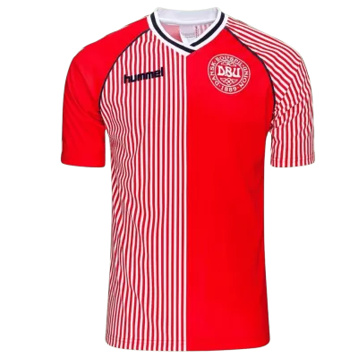 Retro Soccer Jersey Denmark Home 1986 - gogoalshop